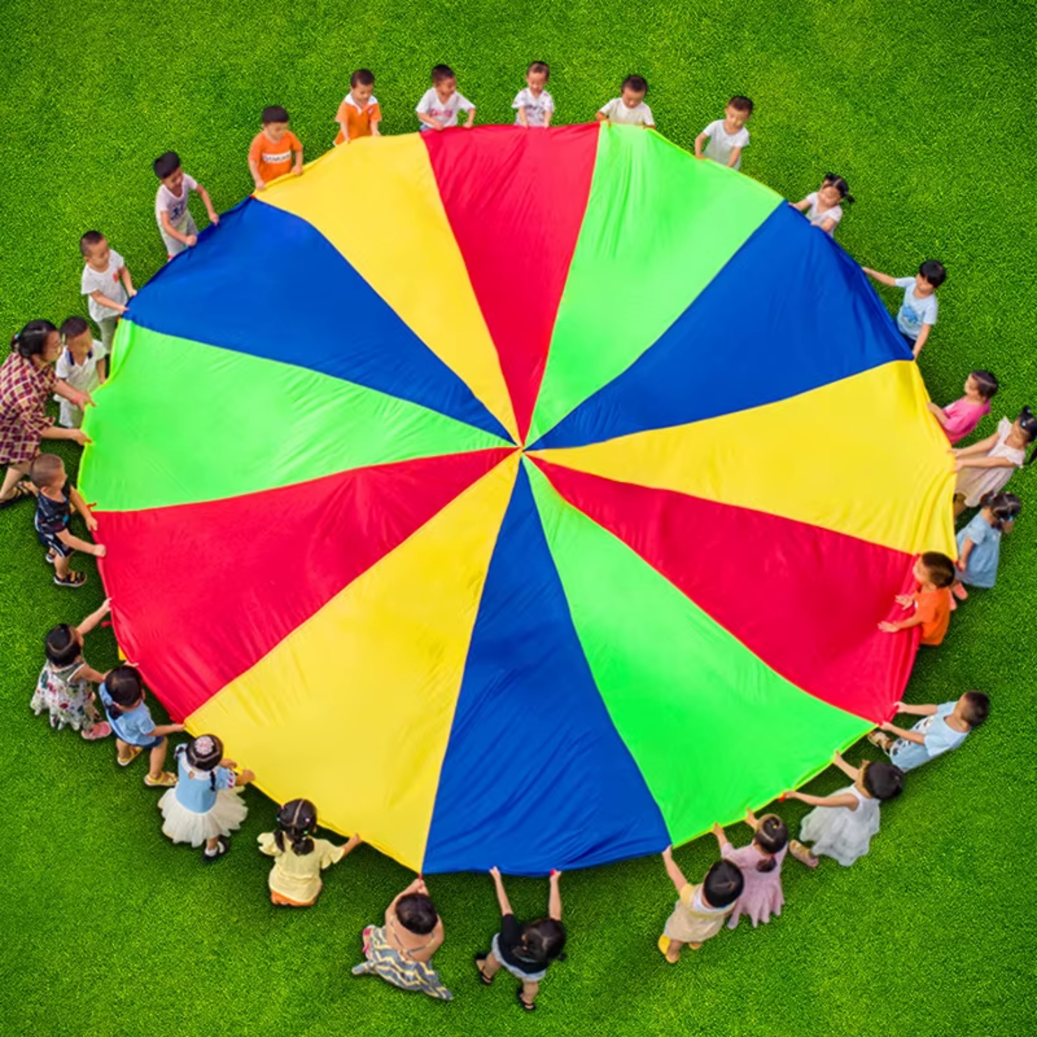 Paracaídas de Colores Arcoíris - Diámetro 5 Mts. 1