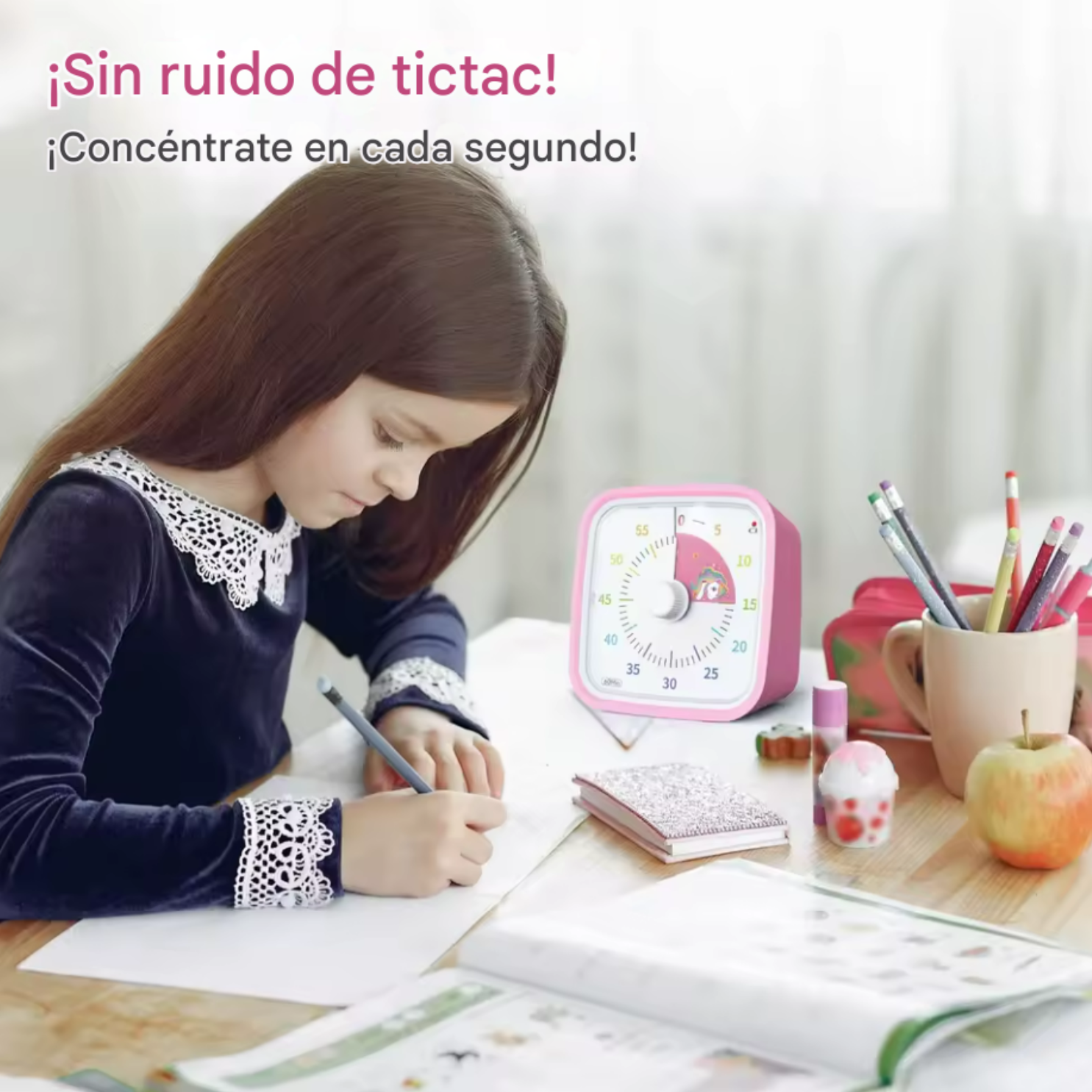 Reloj Temporizador Visual 60 Minutos - Blanco 4
