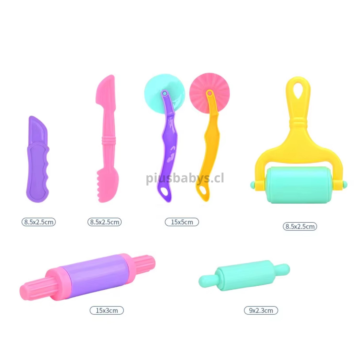 Kit de 22 herramientas moldes - Masas y Plasticina 3