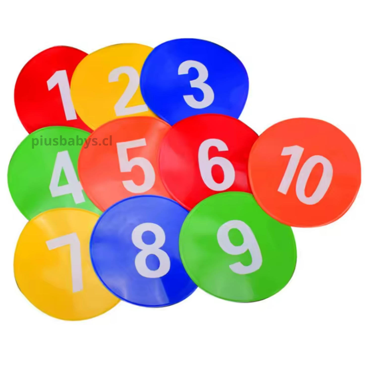 Pack 10 discos numerados - Secuencias Patrones TEA TDAH 2