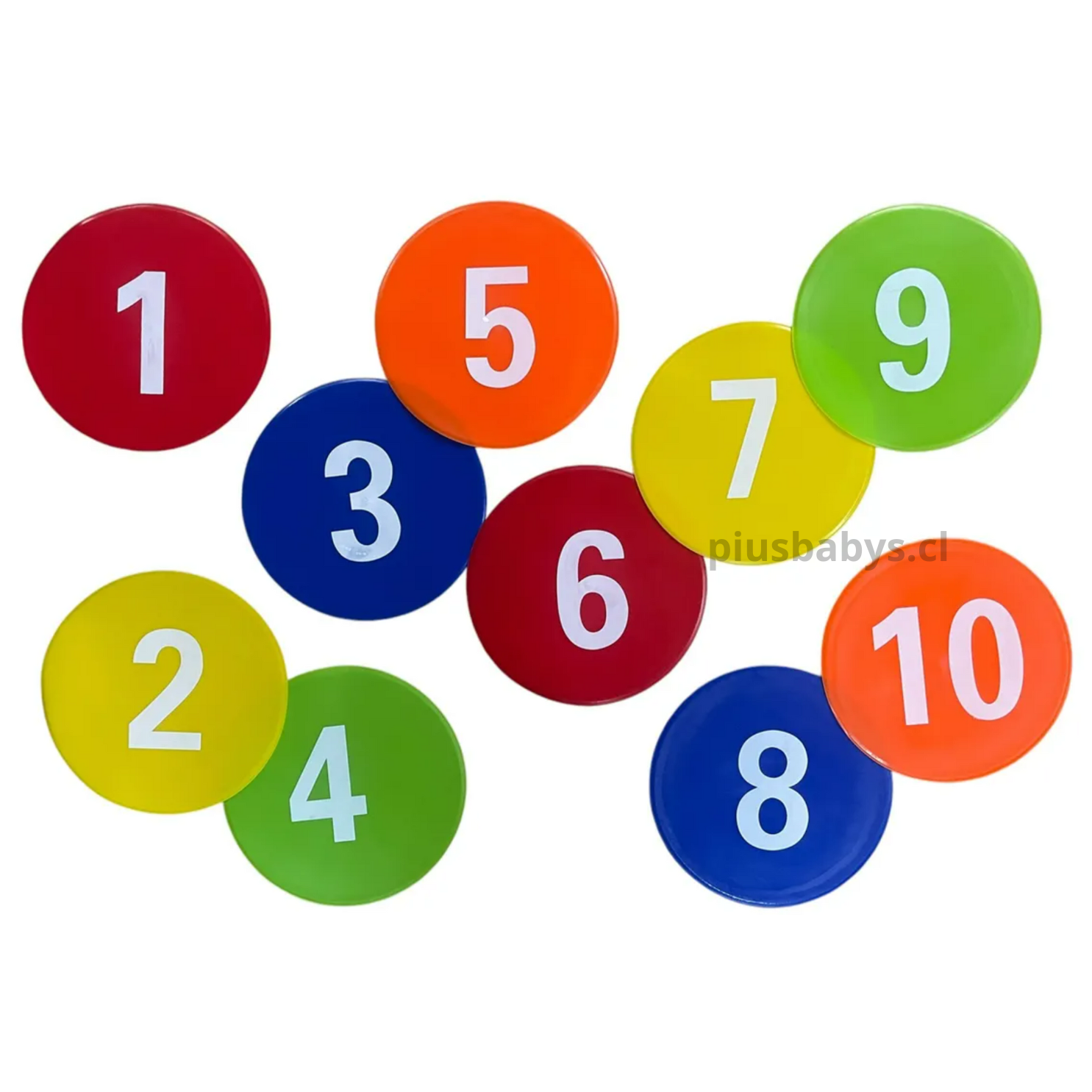 Pack 10 discos numerados - Secuencias Patrones TEA TDAH 1