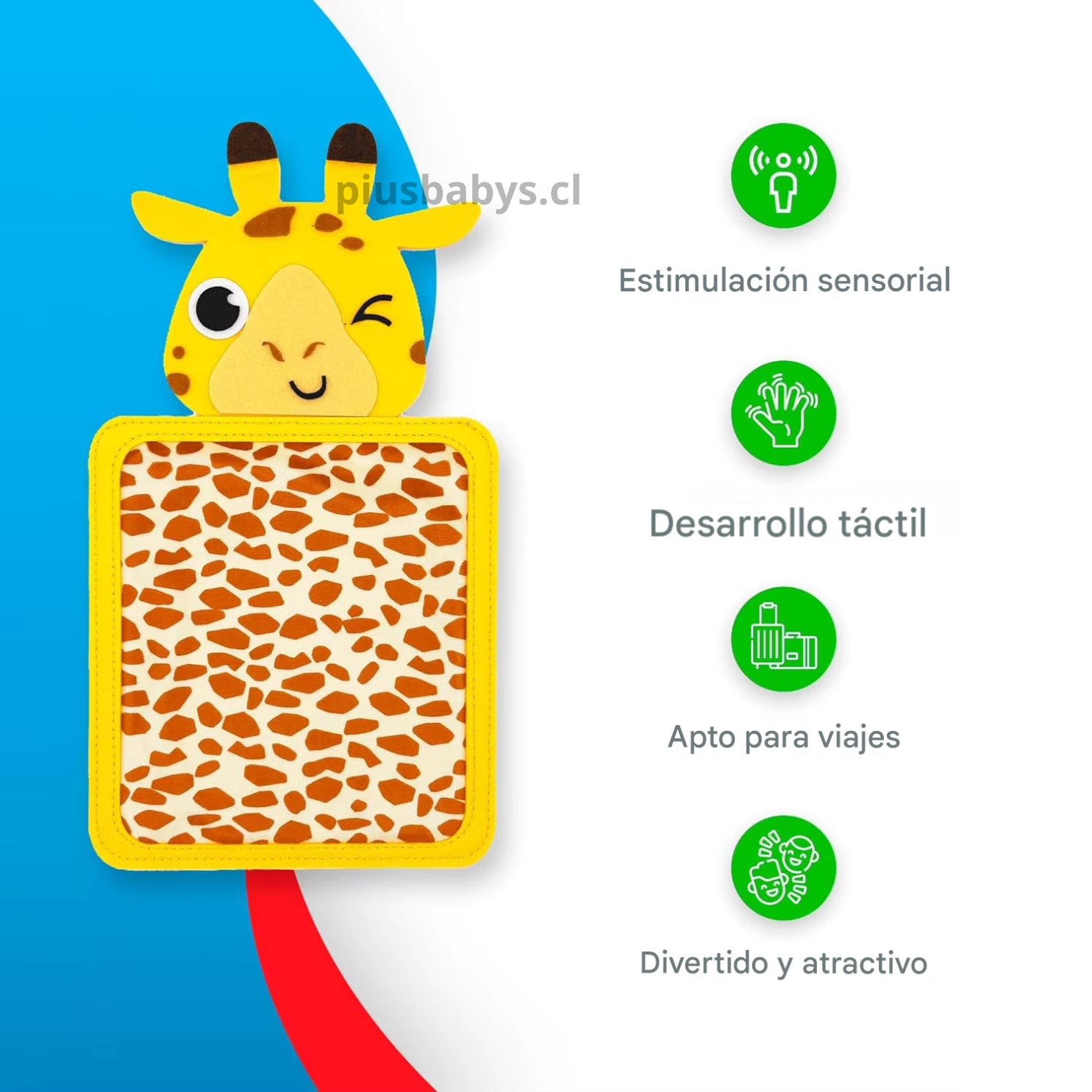 Set Sensorial 8 Texturas Diferente Animales - TEA TDAH 3