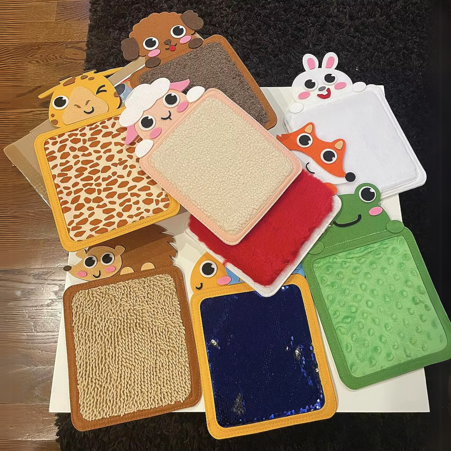 Set Sensorial 8 Texturas Diferente Animales - TEA TDAH 7