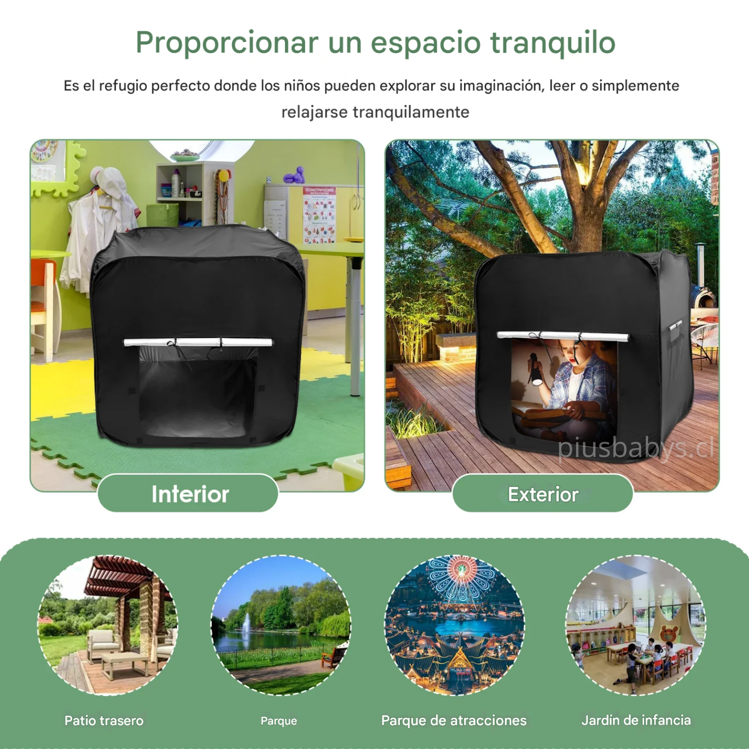 Carpa Tienda Sensorial Autoarmable - Reducción de estimulos 4