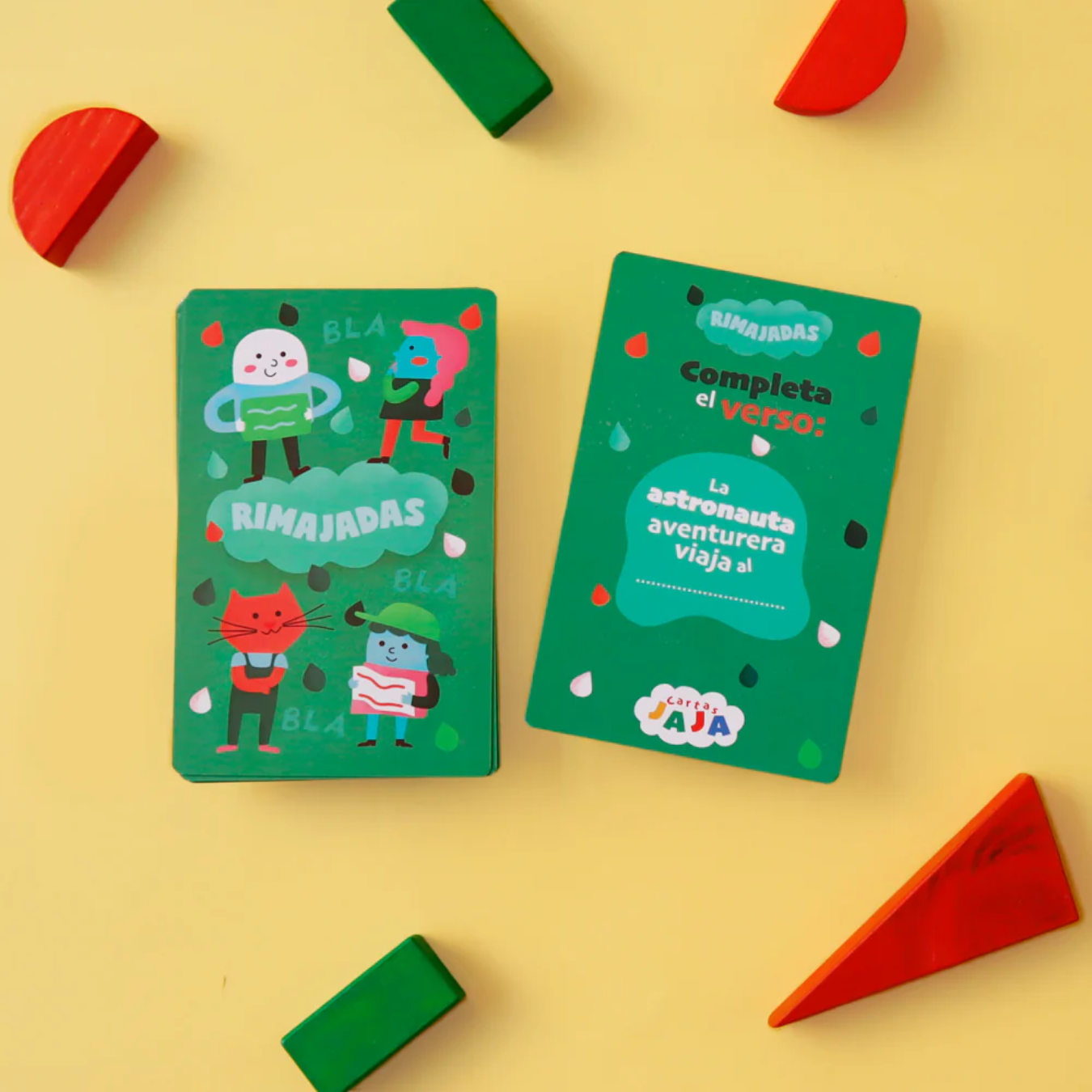 Cartas Jaja - Juego con adivinanzas, mímicas, chistes, desafíos y rimajadas para niños y familias 4