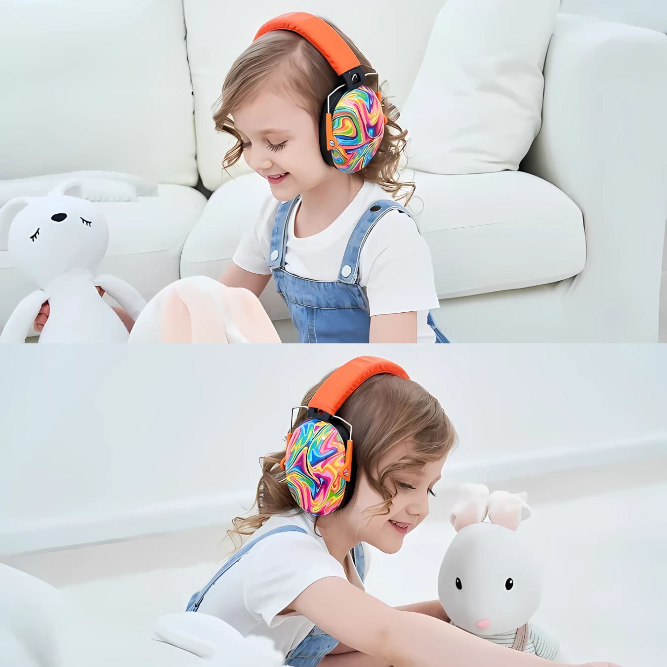 Audífonos Orejeras Antiruido Niños/Jóvenes Autismo Hiperacusia NARANJOS TDAH - 28 dB 3