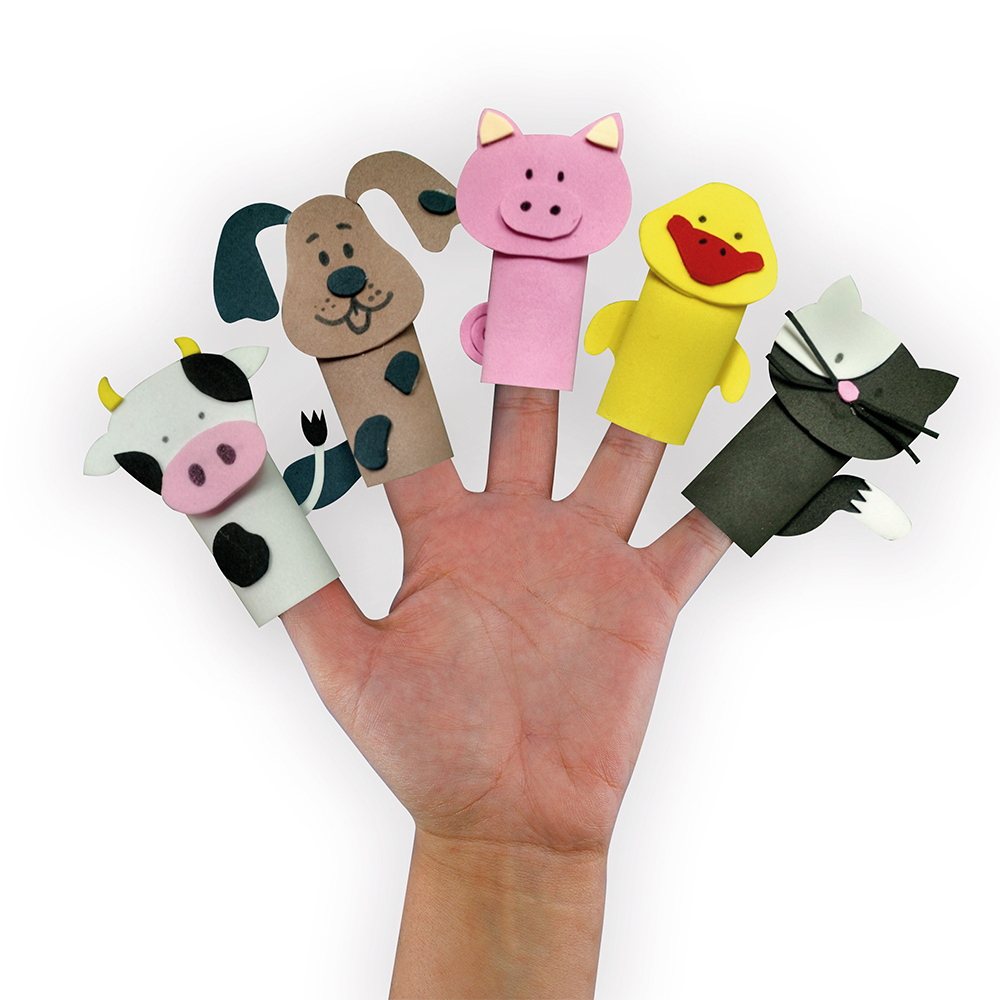 Titeres de Dedos Goma Eva Animales 3