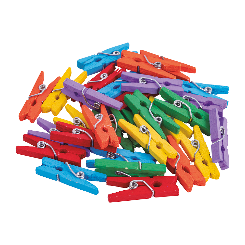 Pinzas Perritos Madera de Colores 3