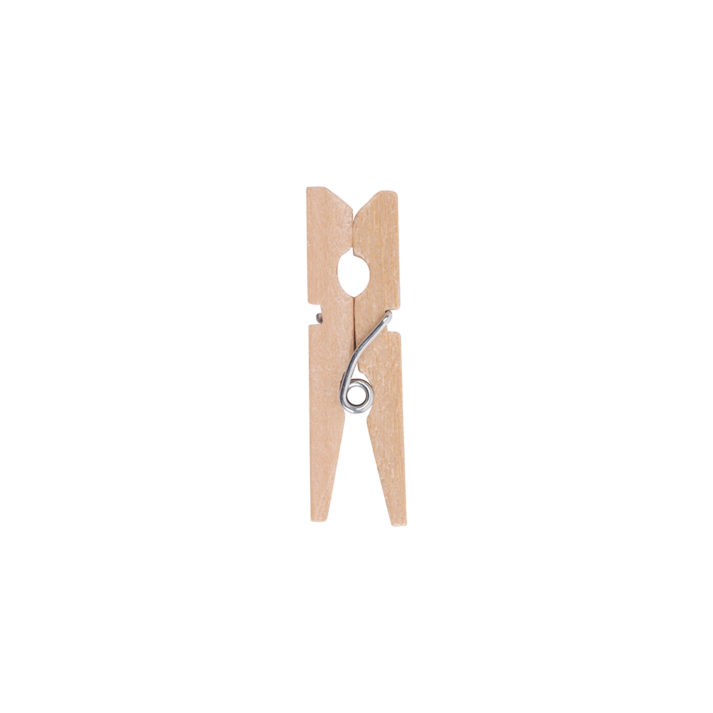 Pinza Perritos Madera Natural 4