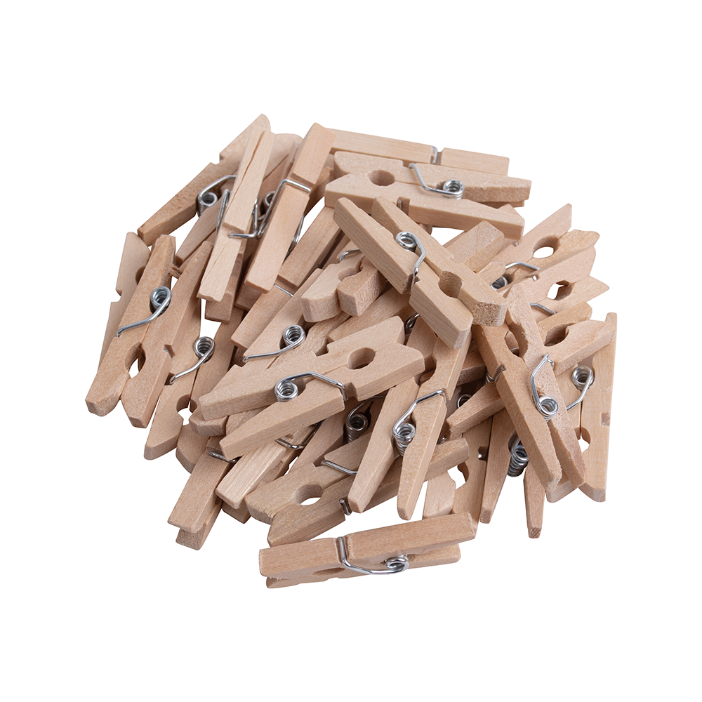 Pinza Perritos Madera Natural 2