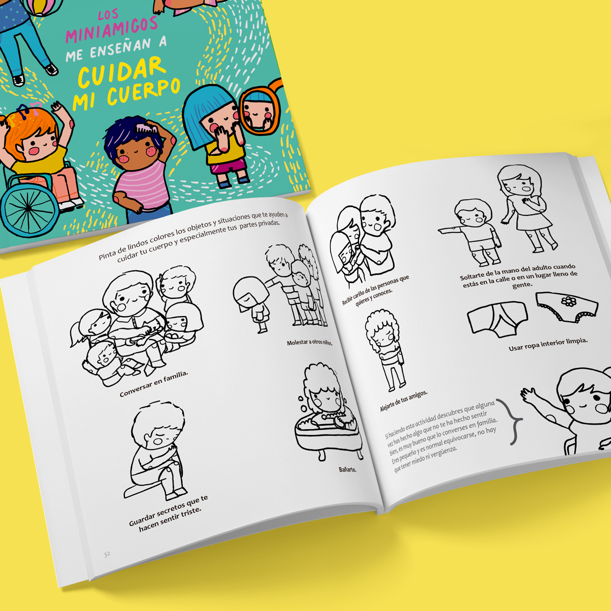 Libro MiniAmigos me enseñan a cuidar mi cuerpo - Autocuidado 4