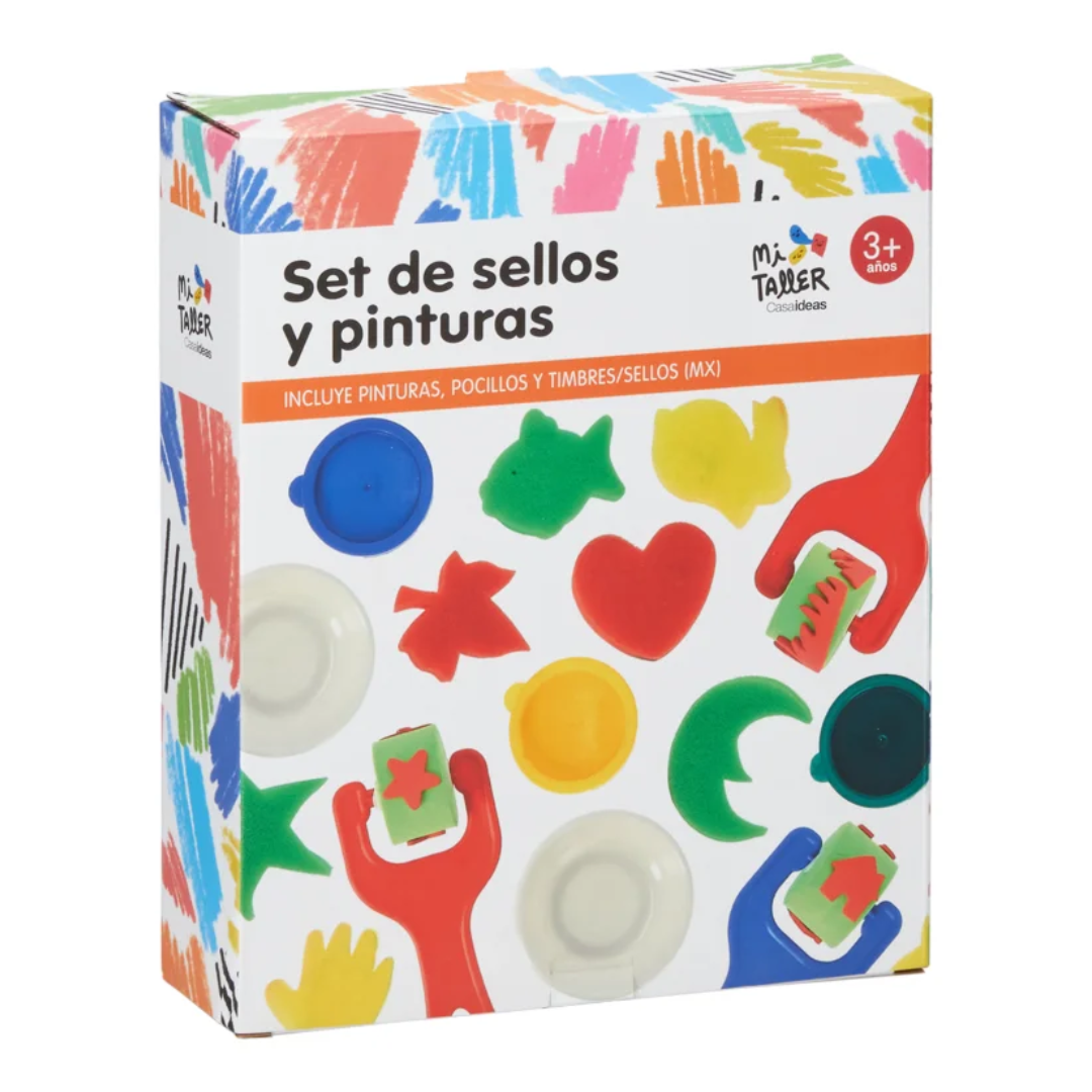 Set de 19 timbres - Incluye pinturas y posillos 1