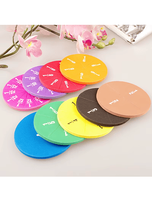 Fracciones Circulares - Material Didáctico Aprendizaje Matemático