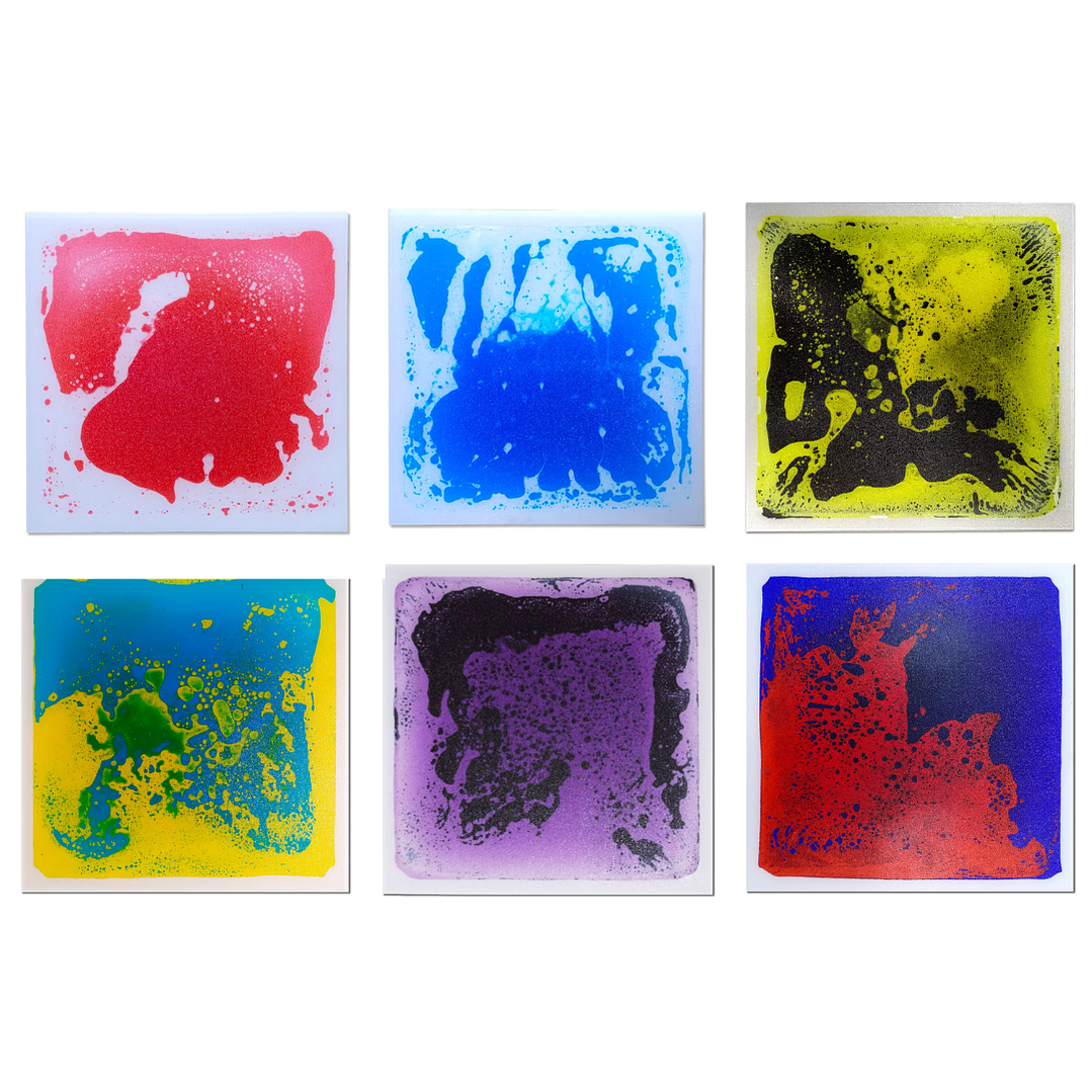 Set 6 Baldosas Pisos Sensoriales con Líquido 2