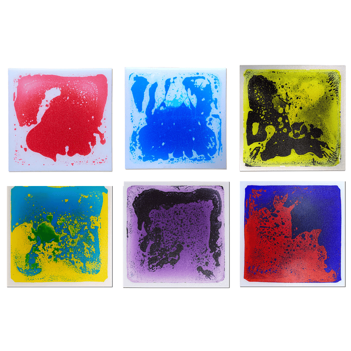 Set 6 Baldosas Pisos Sensoriales con Líquido 2