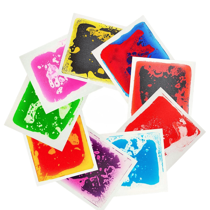 Set 6 Baldosas Pisos Sensoriales con Líquido 4