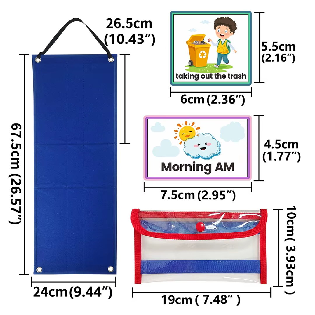 Panel Visual Rutinas Anticipación Autismo Pictograma Ingles 3