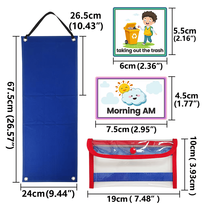Panel Visual Rutinas Anticipación Autismo Pictograma Ingles 3