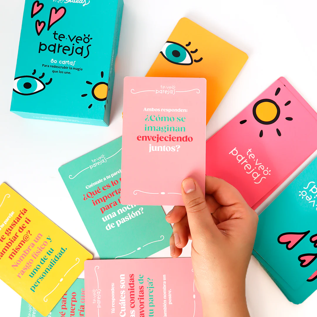 Cartas Te Veo Parejas - Preguntas para Reconectar en pareja - Mazo de 80 cartas 2