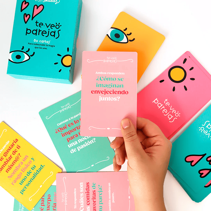 Cartas Te Veo Parejas - Preguntas para Reconectar en pareja - Mazo de 80 cartas 2