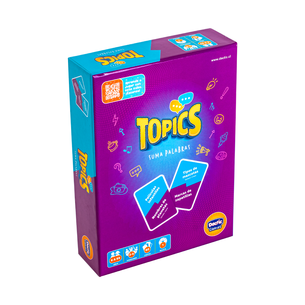 Topics - Suma palabras - Juego de mesa DACTIC 4