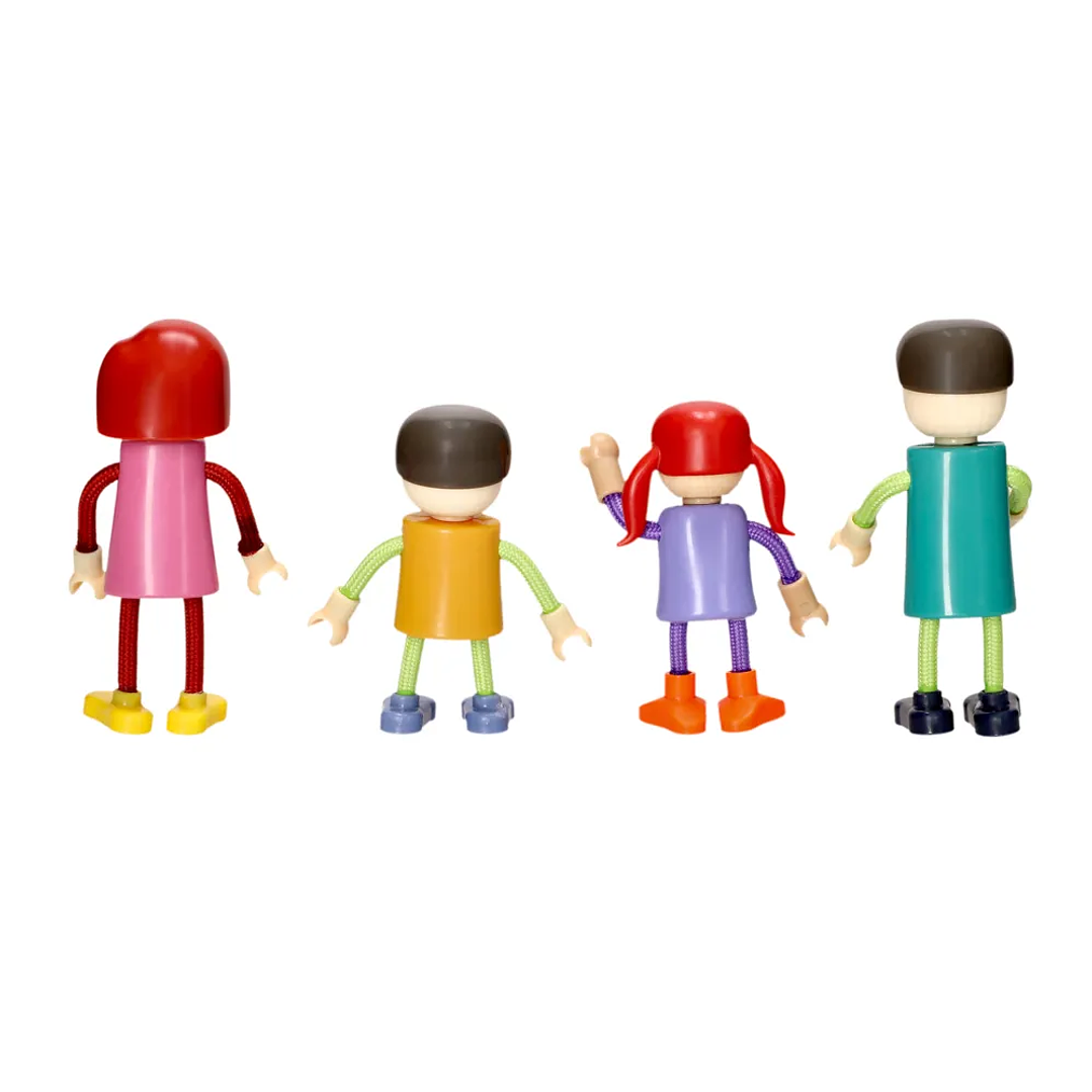 Set 4 Muñecos de Madera Castilá 3