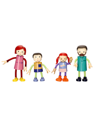 Set 4 Muñecos de Madera Castilá