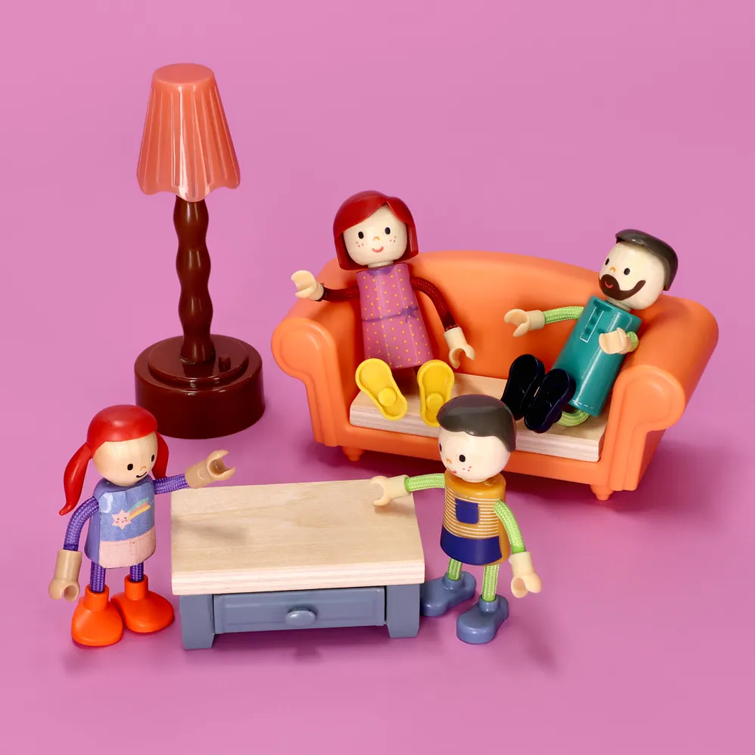 Set 4 Muñecos de Madera Castilá 2