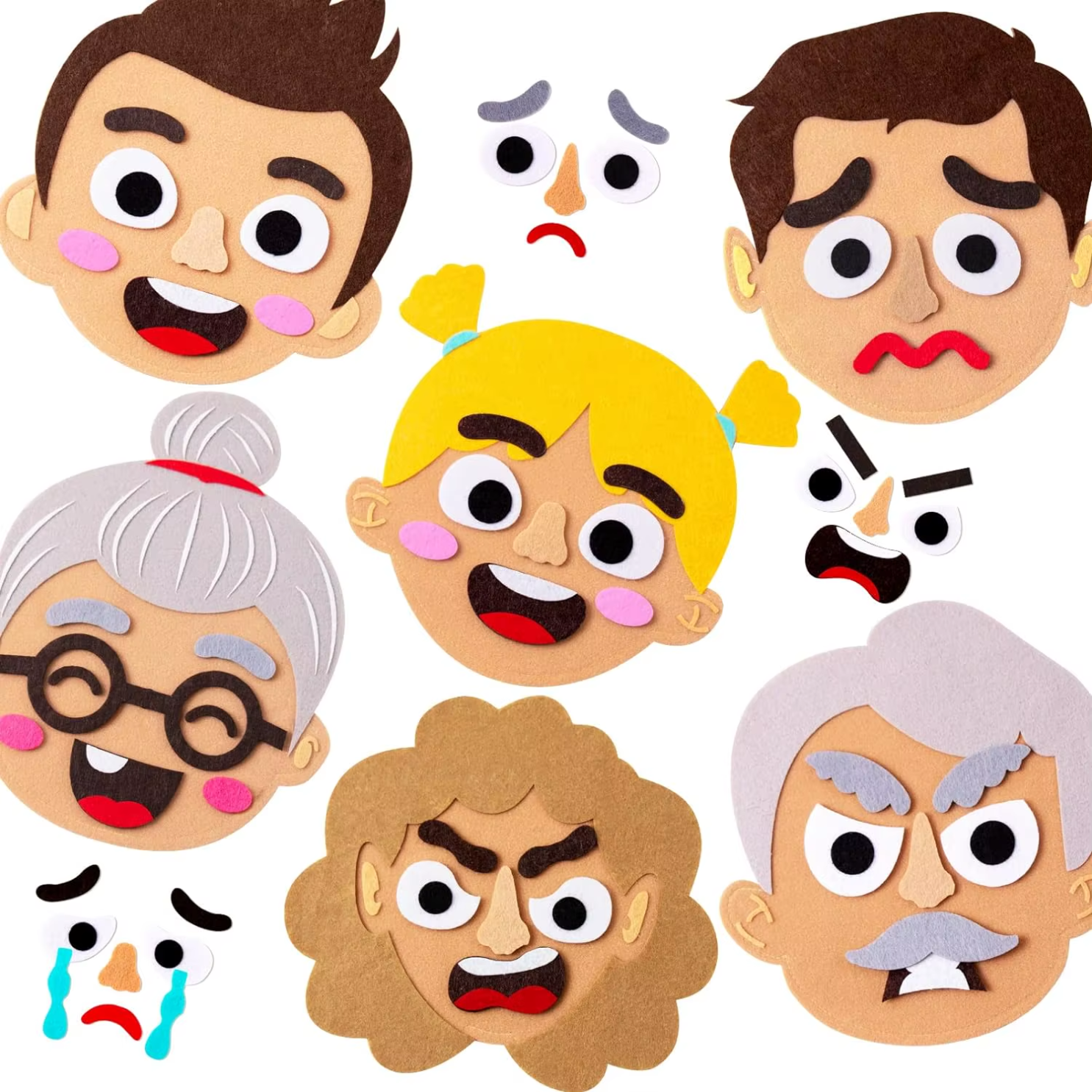 Panel Interactivo Emociones Caras 1