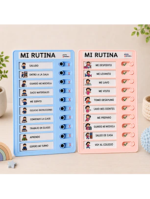 Tablero Visual de Rutinas con Ventanas de Verificación