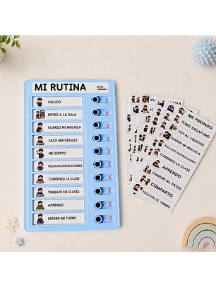 Tablero Visual de Rutinas con Ventanas de Verificación