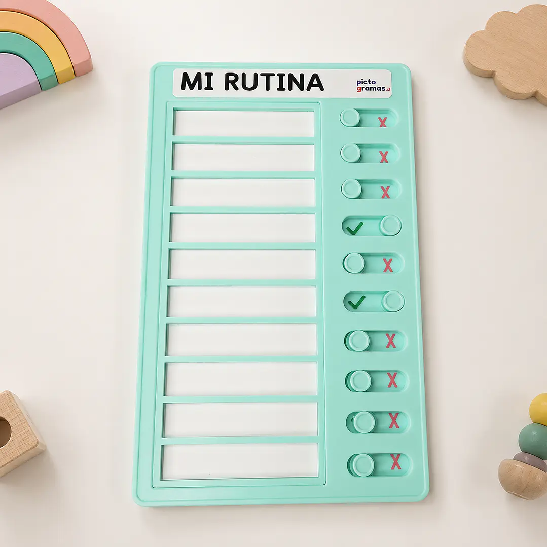 Tablero Visual de Rutinas con Ventanas de Verificación 8