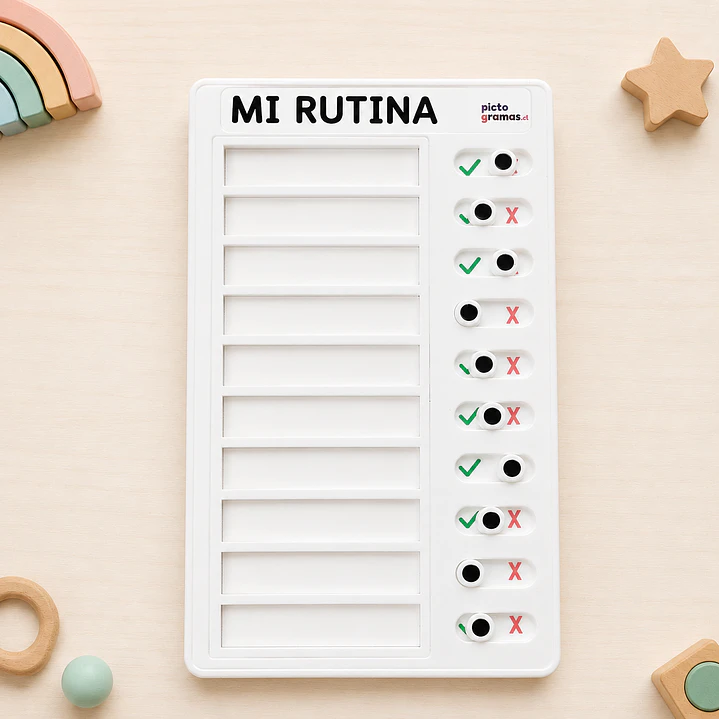 Tablero Visual de Rutinas con Ventanas de Verificación 9