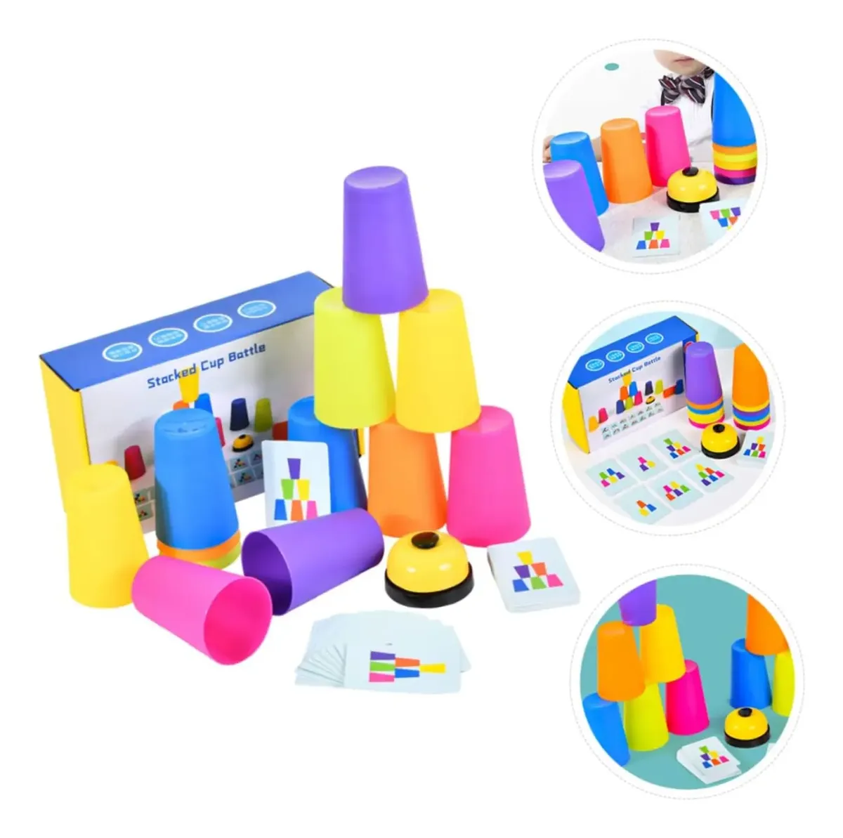 Juego De Vasos Apilables Stackked Cup Estimulación Cognitiva 1