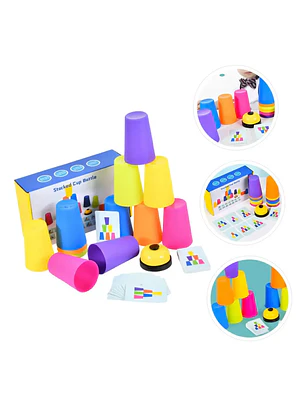Juego De Vasos Apilables Stackked Cup Estimulación Cognitiva