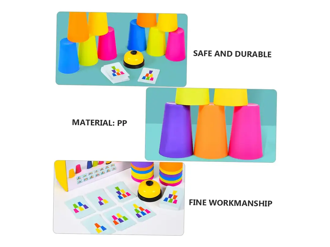 Juego De Vasos Apilables Stackked Cup Estimulación Cognitiva 4