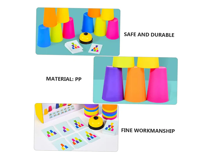 Juego De Vasos Apilables Stackked Cup Estimulación Cognitiva 4