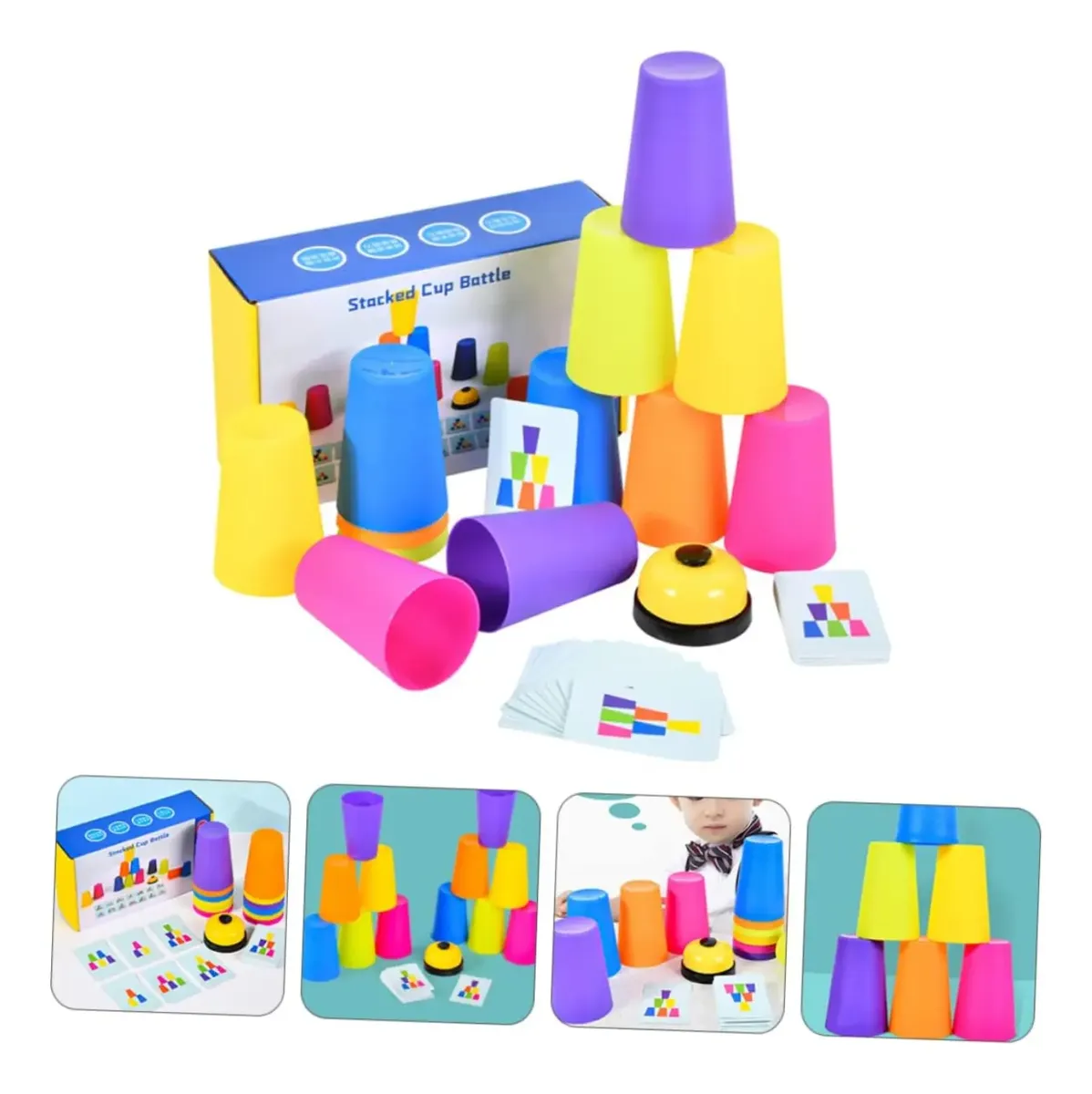 Juego De Vasos Apilables Stackked Cup Estimulación Cognitiva 2
