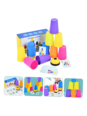 Juego De Vasos Apilables Stackked Cup Estimulación Cognitiva