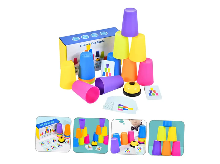 Juego De Vasos Apilables Stackked Cup Estimulación Cognitiva 2