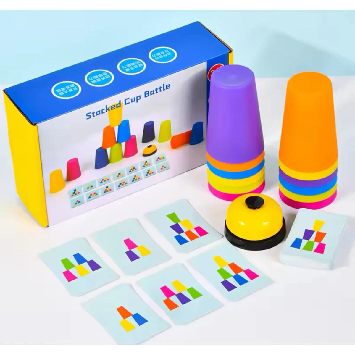 Juego De Vasos Apilables Stackked Cup Estimulación Cognitiva 3