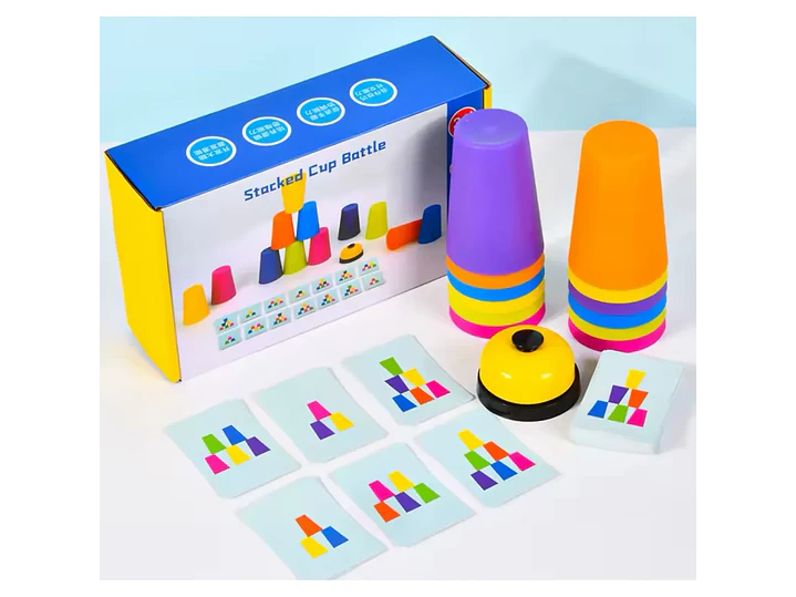 Juego De Vasos Apilables Stackked Cup Estimulación Cognitiva 3