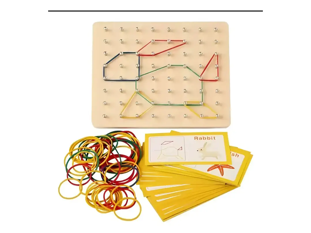 Tablero Geoplano Educativo con Patrones 1