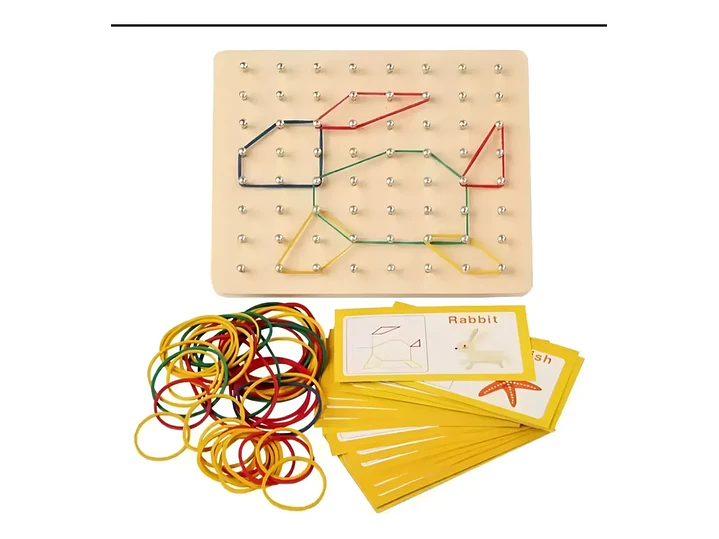 Tablero Geoplano Educativo con Patrones 1