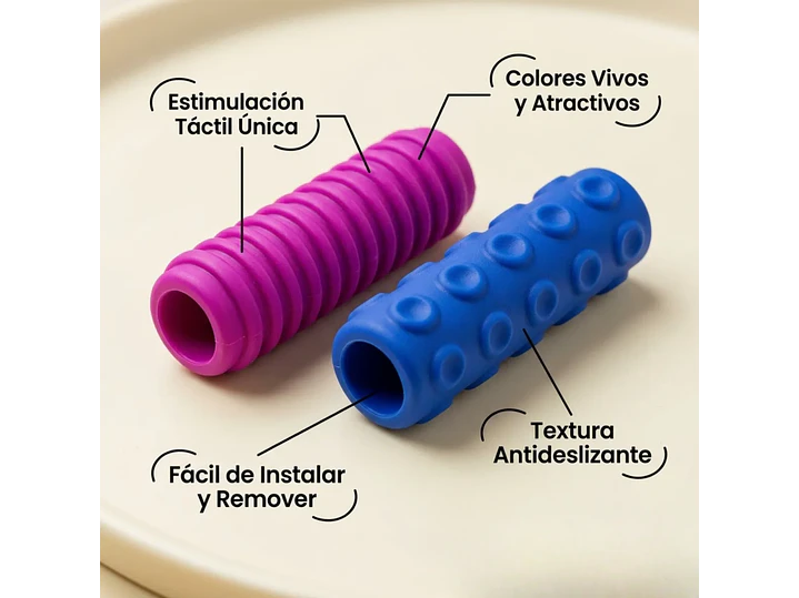 Set 14 Agarres de Lápiz para Niños - Sensorial Texturas Grip - TEA TDAH 4