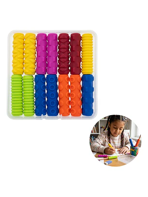 Set 14 Agarres de Lápiz para Niños - Sensorial Texturas Grip - TEA TDAH