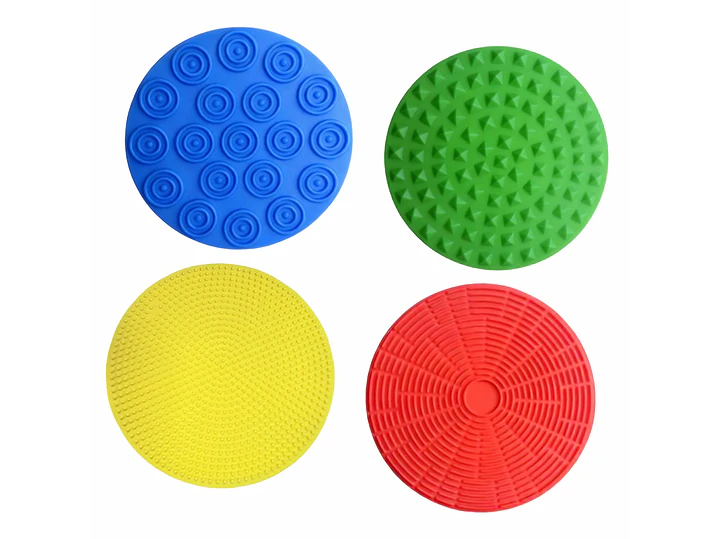 Pack 4 Pisos Sensoriales de Silicona - Niños TEA Texturas 1