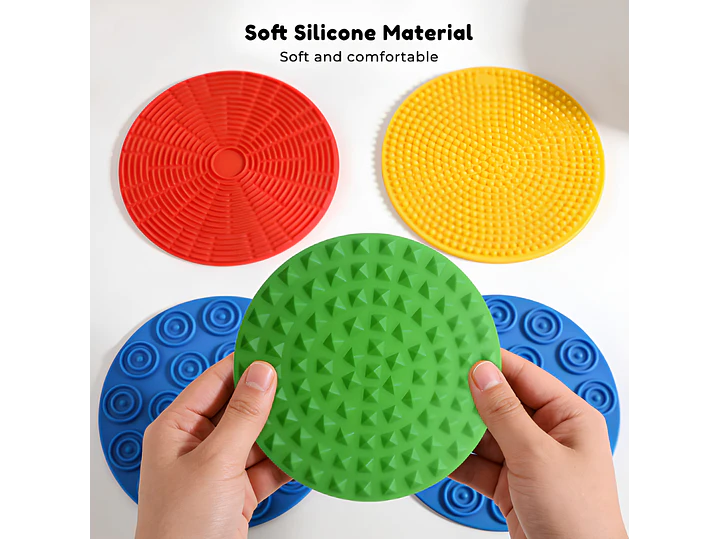 Pack 4 Pisos Sensoriales de Silicona - Niños TEA Texturas 2