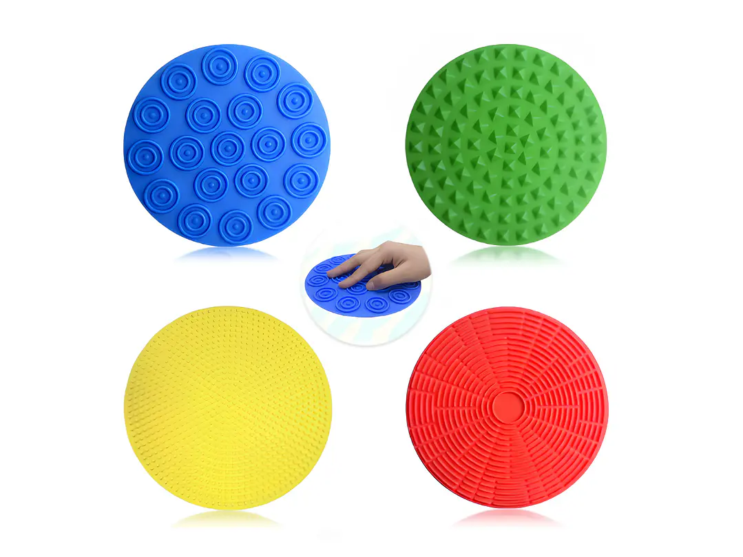 Pack 4 Pisos Sensoriales de Silicona - Niños TEA Texturas 5