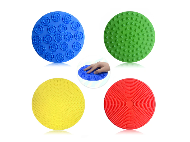 Pack 4 Pisos Sensoriales de Silicona - Niños TEA Texturas 5